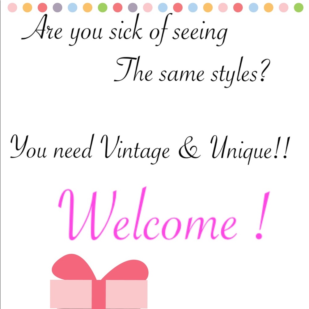 Welcome to a fun Vintage closet!!!